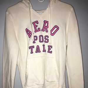 White hoodie. Size L